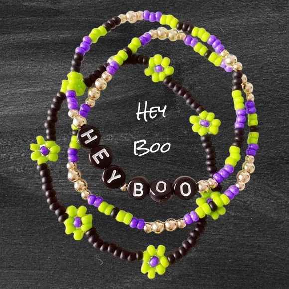 Full Set 3 Halloween Friendship Bracelets Womens Girls Hocus Pocus Spooky Witch - Picture 4 of 8